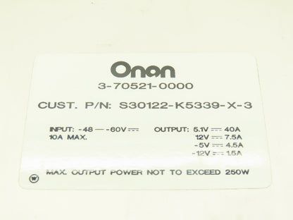 Onan 3-70521-0000 Level 3 Component Type Custom Rectifier 250W