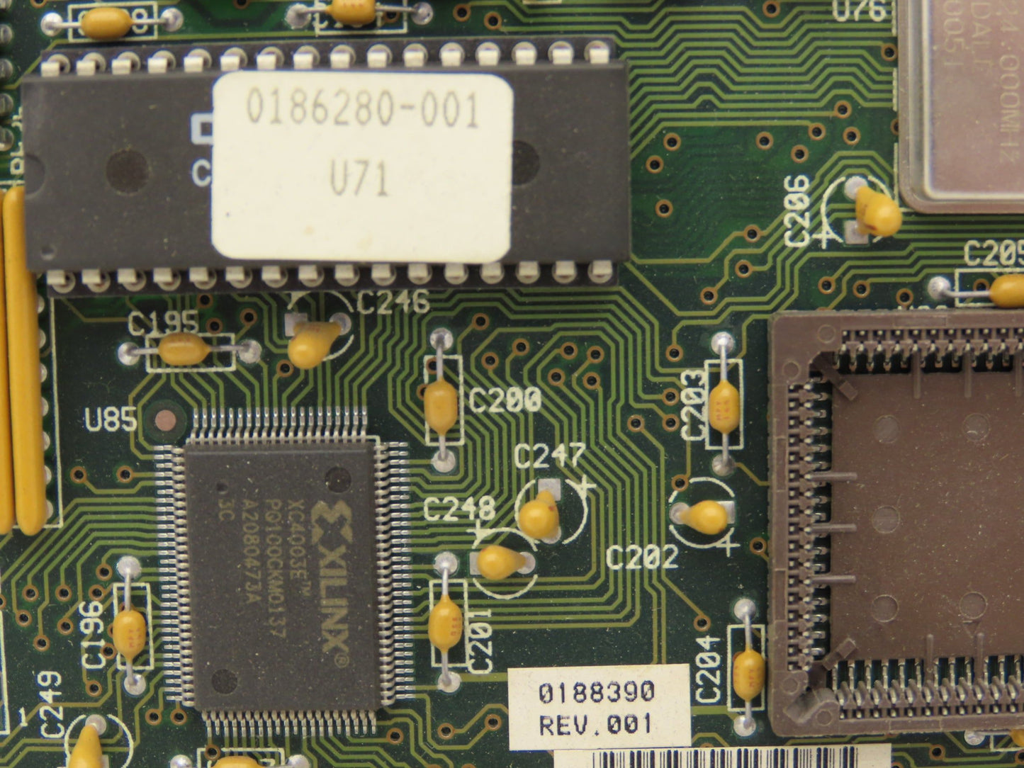 Micro Industries Ink Jet Controller PCB Needs 0177802-001 XLINX Chip