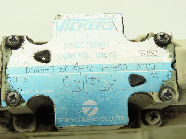Yuken Vickers DG4V-3-6C-M-P7-H-7-50-JA100 Directional Valve DHG-06-3CI3-ET-5036