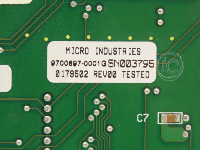 Micro Industries 0179504 | 9700697-0001G | 0179502 Data System Output Board