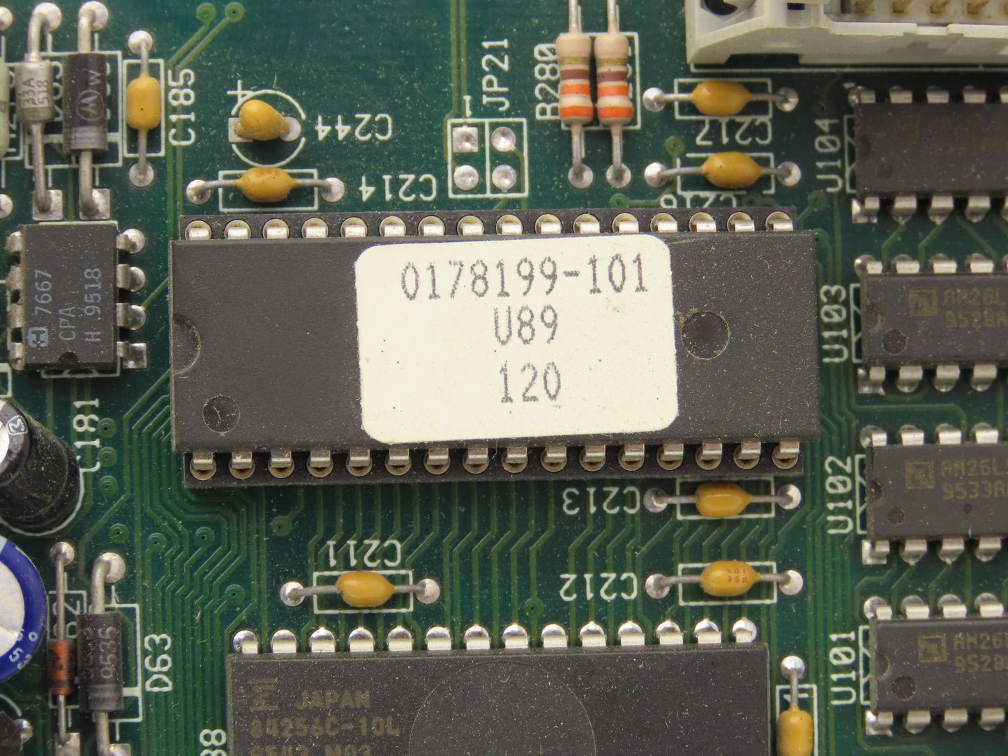 Micro Industries 017198-091 Ink Jet Controller PCB Rev 00 U86