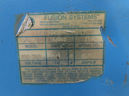 Fusion Systems 1223B2 UV Irradiator with Blower