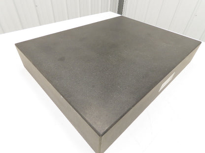 Standridge Granite Surface Inspection Plate 18 x 24 x 4" Grade A