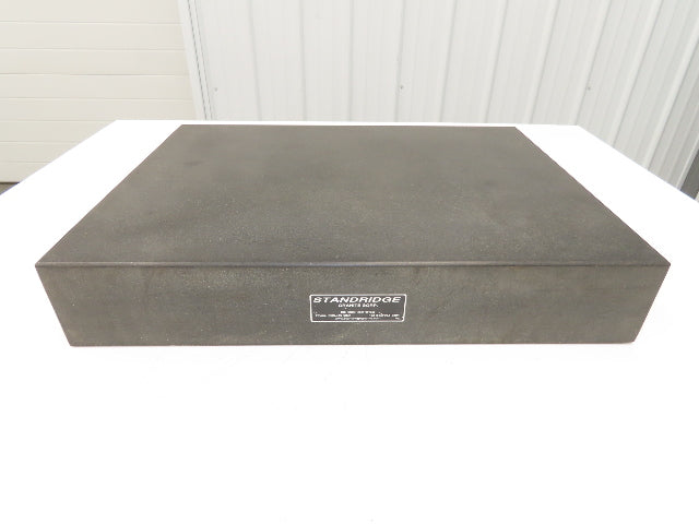 Standridge Granite Surface Inspection Plate 18 x 24 x 4" Grade A