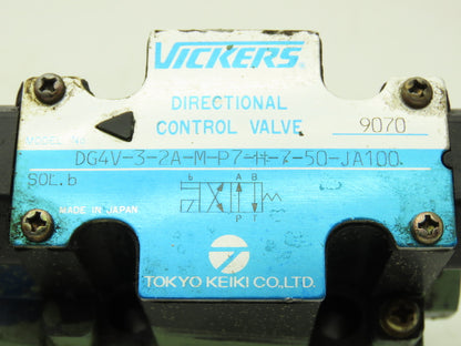 Vickers DG4V-3-2A-M-P7-H-7-50-JA100 Directional Solenoid Valve 24VDC  Lot of 2