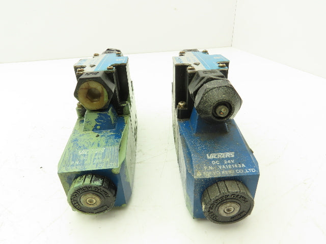 Vickers DG4V-3-2A-M-P7-H-7-50-JA100 Directional Solenoid Valve 24VDC  Lot of 2
