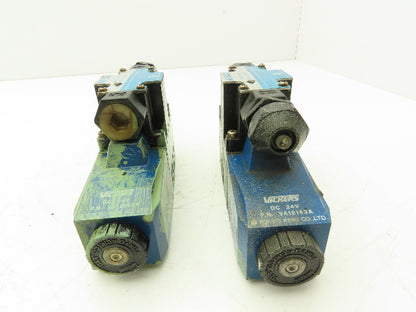 Vickers DG4V-3-2A-M-P7-H-7-50-JA100 Directional Solenoid Valve 24VDC  Lot of 2