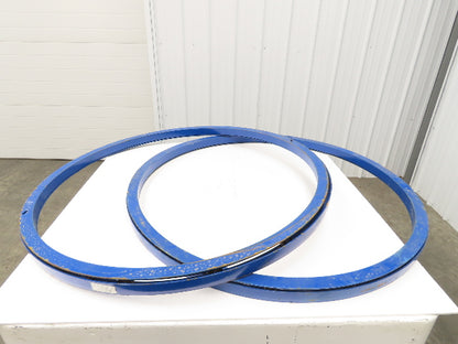 Global CA-48-2 Vestil Manual Carousel 2,000lb Lift Table Swivel Top 48" Lot of 2