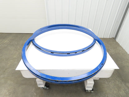 Global CA-48-2 Vestil Manual Carousel 2,000lb Lift Table Swivel Top 48" Lot of 2