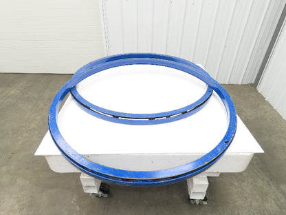 Global CA-48-2 Vestil Manual Carousel 2,000lb Lift Table Swivel Top 48" Lot of 2