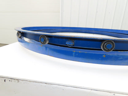 Global CA-48-2 Vestil Manual Carousel 2,000lb Lift Table Swivel Top 48" Lot of 2