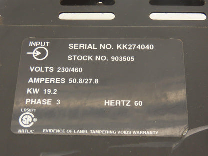 Miller Invision 456P Back Rear Panel Cover Welding Parts 187233