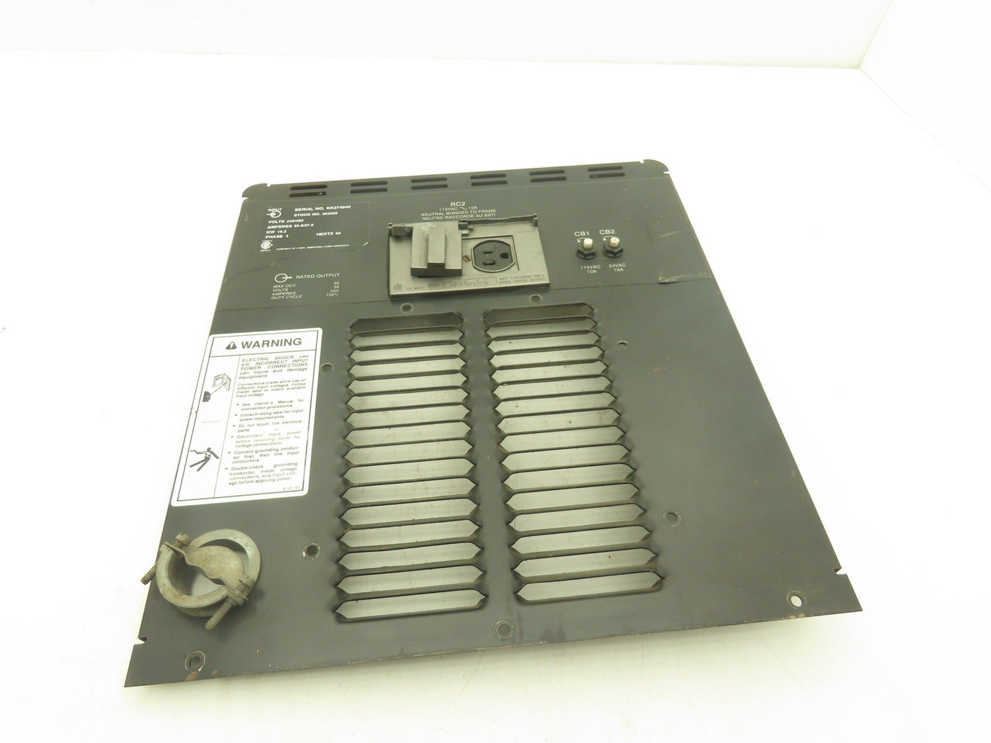 Miller Invision 456P Back Rear Panel Cover Welding Parts 187233