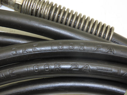 Anchor SAE100R2A 2-Wire 5000psi Hydraulic Hose with 1/4" Coupling Both Ends 26'