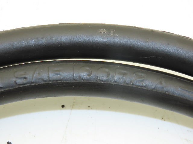 Anchor SAE100R2A 2-Wire 5000psi Hydraulic Hose with 1/4" Coupling Both Ends 6'