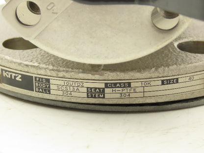 Kitz 10UTDZ 304 Stainless Ball Valve 1-1/2" Flanged DN40 Class 10K