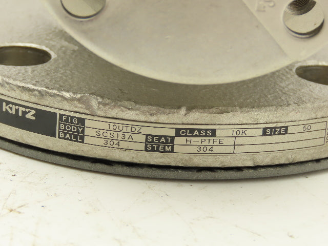 Kitz 10UTDZ 304 Stainless Ball Valve 2" Flanged DN50 Class 10K