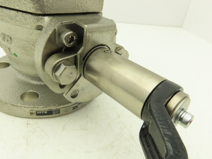 Kitz 10UTDZ 304 Stainless Ball Valve 2" Flanged DN50 Class 10K Handle Extension