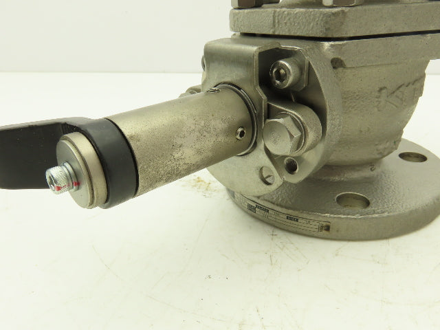 Kitz 10UTDZ 304 Stainless Ball Valve 2" Flanged DN50 Class 10K Handle Extension