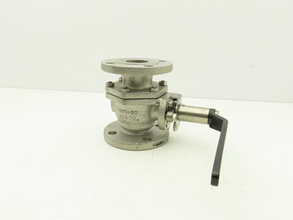 Kitz 10UTDZ 304 Stainless Ball Valve 2" Flanged DN50 Class 10K Handle Extension