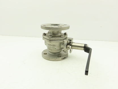 Kitz 10UTDZ 304 Stainless Ball Valve 2" Flanged DN50 Class 10K Handle Extension