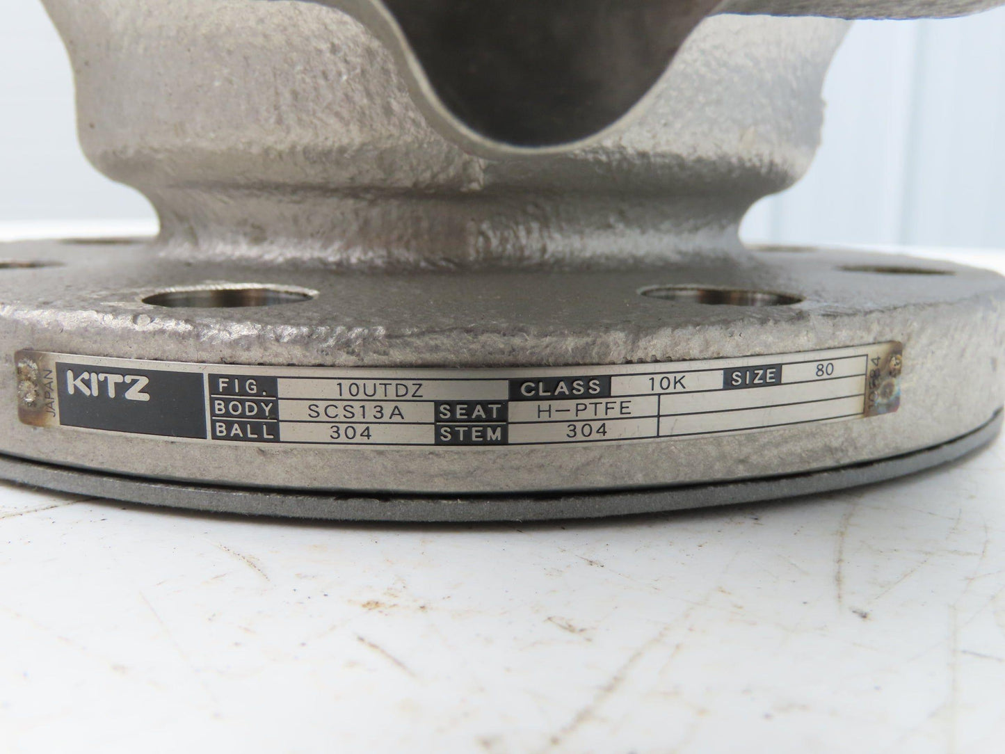 Kitz 10UTDZ 304 Stainless Ball Valve 3" Flanged DN80 Class 10K