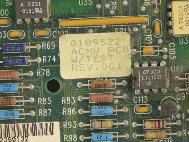 Ink Jet Controller PCB ACHV Supply Ink Heater Charge Voltage AC Power Lights