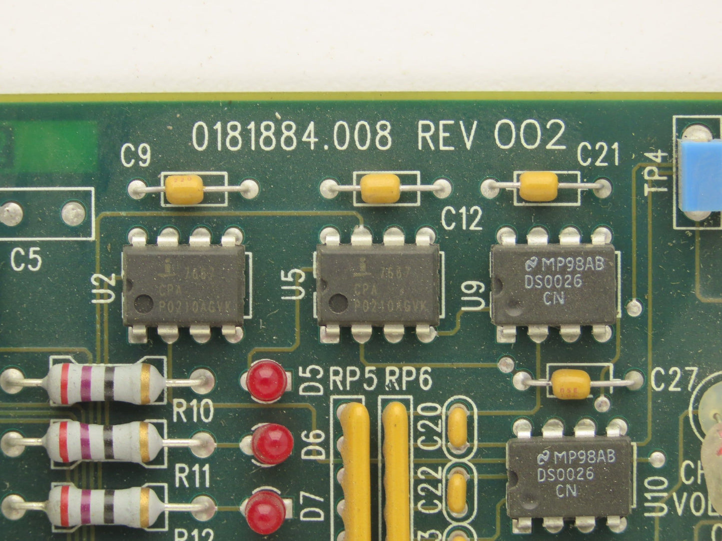 Ink Jet Controller PCB ACHV Supply Ink Heater Charge Voltage AC Power Lights