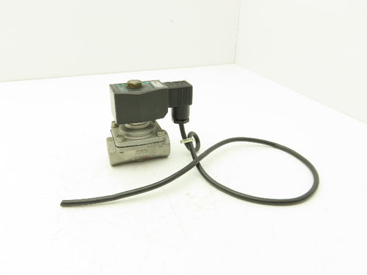 CKD ADK11-20A Stainless Solenoid Valve 3/4"NPT 24VDC