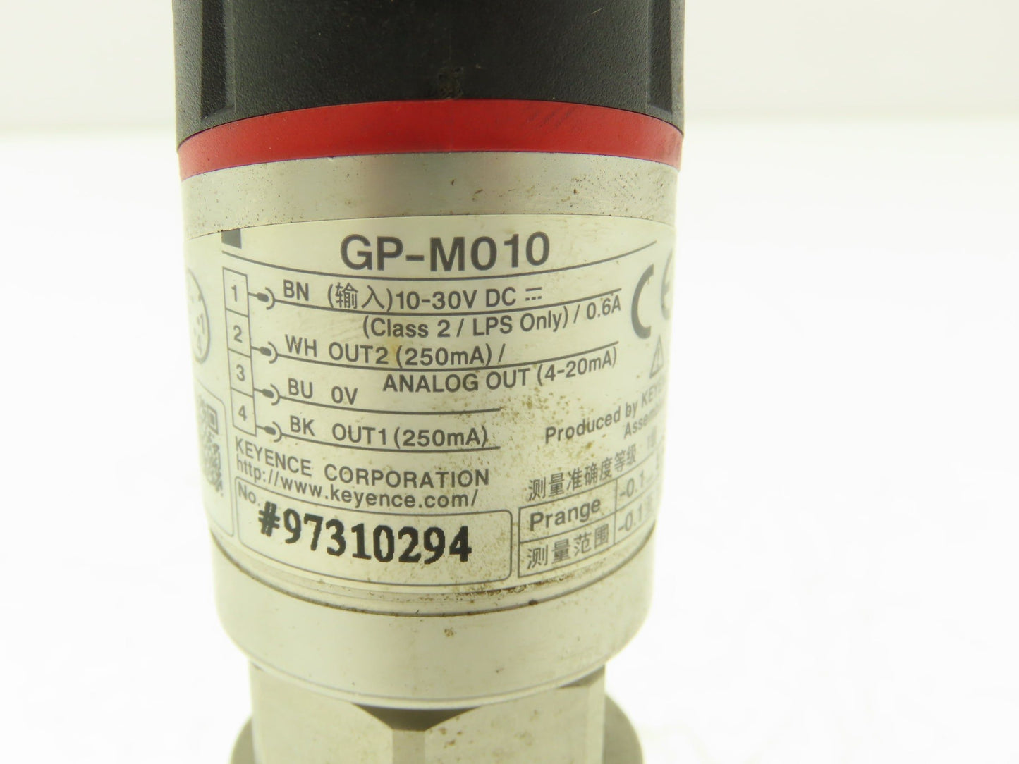 Keyence GP-M010 Digital Pressure Sensor 3/8"npt