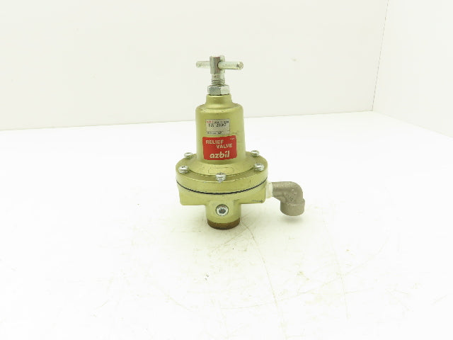 Azbil NSV-203K3 Pneumatic Diaphragm Relief Valve .02-0.8Mpa 3/8" Ports