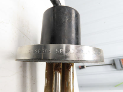 Nippon Stainless Immersion Tank Heater Element 5Kw 200V 3PH 12" Tubes 5" Flange