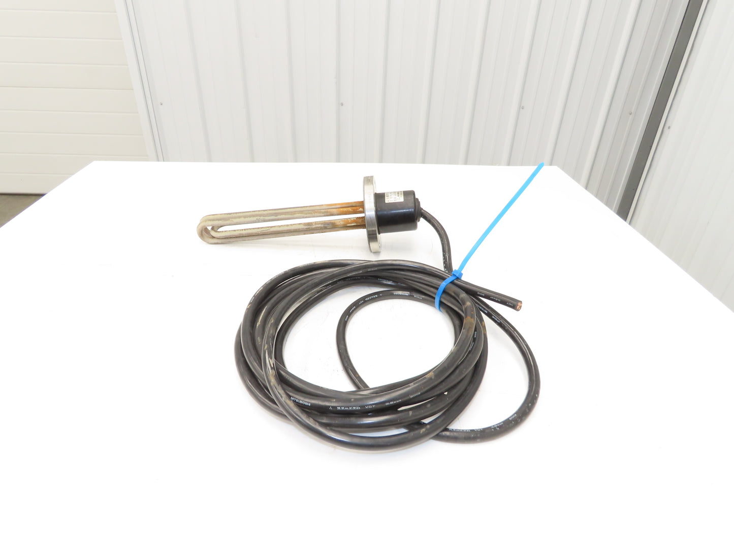 Nippon Stainless Immersion Tank Heater Element 5Kw 200V 3PH 12" Tubes 5" Flange