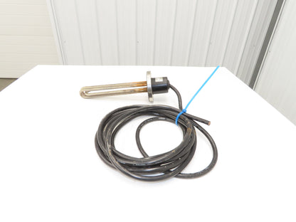 Nippon Stainless Immersion Tank Heater Element 5Kw 200V 3PH 12" Tubes 5" Flange