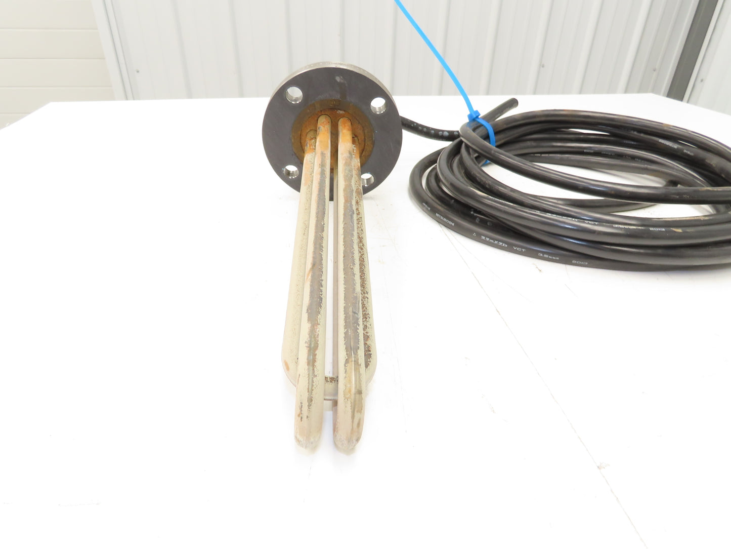 Nippon Stainless Immersion Tank Heater Element 5Kw 200V 3PH 12" Tubes 5" Flange