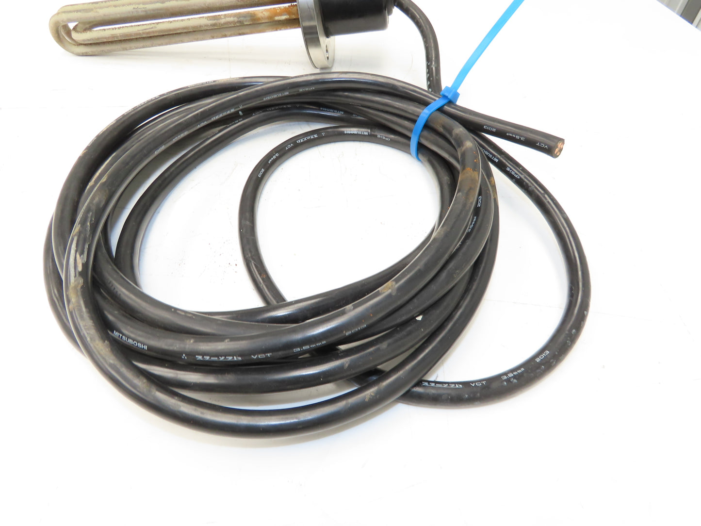 Nippon Stainless Immersion Tank Heater Element 5Kw 200V 3PH 12" Tubes 5" Flange