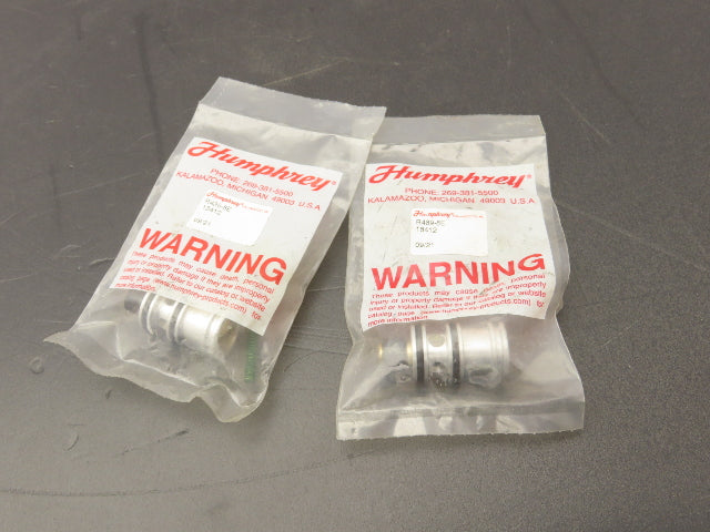 Humphrey 18412 R489-8E Pneumatic Air Pushbutton Valve 3/4" Lot of 2