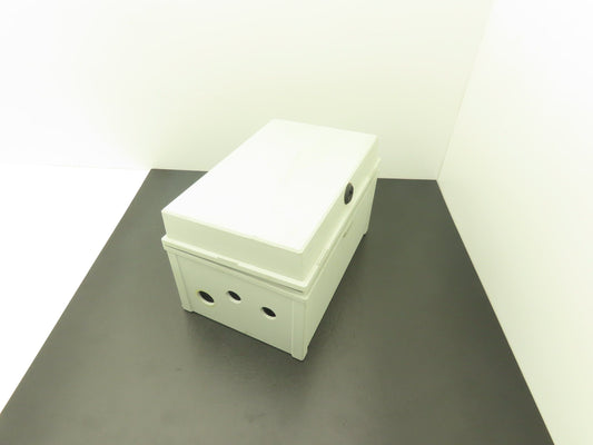 Fibox Electrical Enclosure with Eaton Circuit Breakers Installed