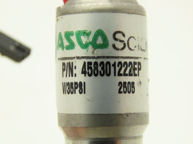 ASCO 458301222EP Pneumatic Air Solenoid Valve 12VDC 35 psi