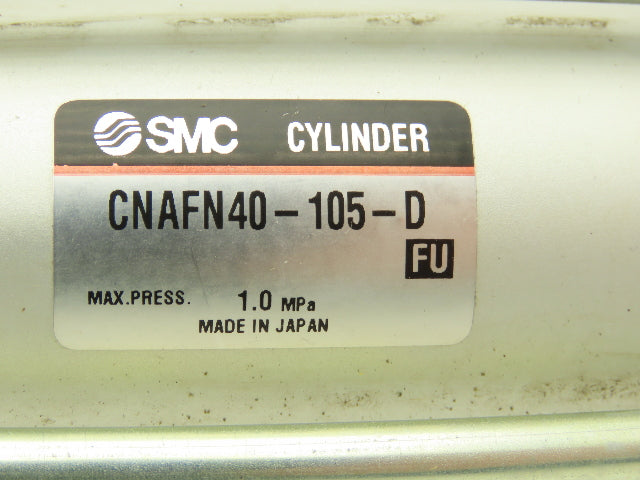 SMC CNAFN40-105-D Pneumatic Air Cylinder 40mm Bore 105mm Stroke w/Rod Lock