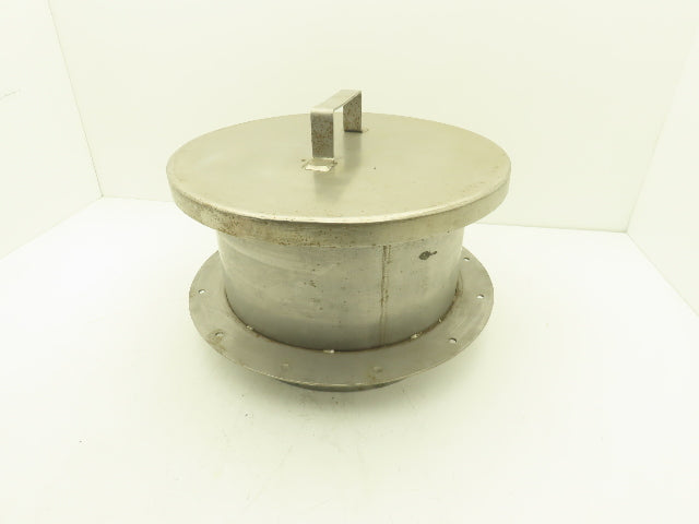 13-1/4" Tank Hole cover Flanged Non-Sealing Lid Stainless Steel