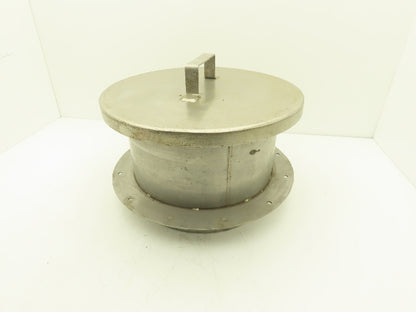 13-1/4" Tank Hole cover Flanged Non-Sealing Lid Stainless Steel