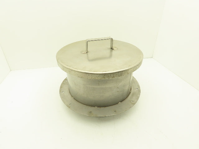13-1/4" Tank Hole cover Flanged Non-Sealing Lid Stainless Steel