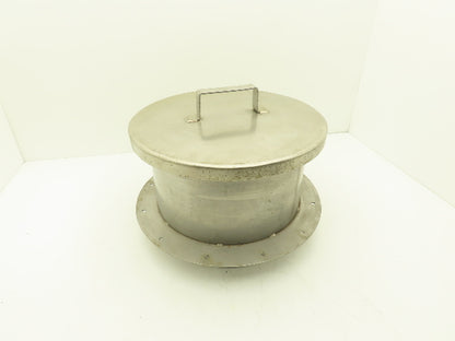 13-1/4" Tank Hole cover Flanged Non-Sealing Lid Stainless Steel