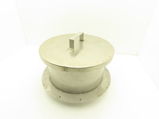 13-1/4" Tank Hole cover Flanged Non-Sealing Lid Stainless Steel