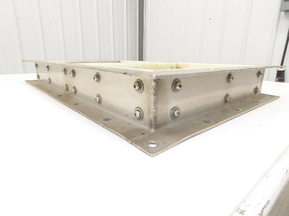 10" x 14" Process Material Bulkhead Pneumatic Gate Knife Valve