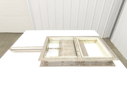 10" x 14" Process Material Bulkhead Pneumatic Gate Knife Valve