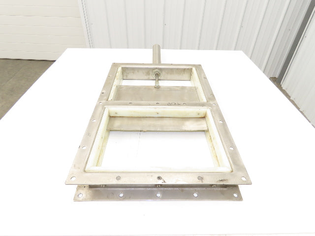 10" x 14" Process Material Bulkhead Pneumatic Gate Knife Valve