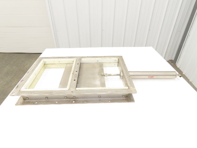 10" x 14" Process Material Bulkhead Pneumatic Gate Knife Valve