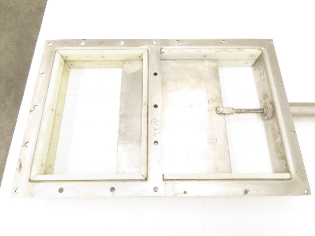 10" x 14" Process Material Bulkhead Pneumatic Gate Knife Valve